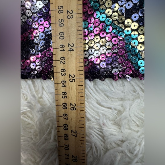 FREE PEOPLE Intimately Psychedelic Sequin Slip Dress Women’s‎ Size Medium - Picture 5 of 8